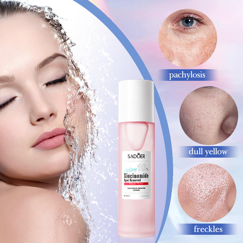 [Promotion] SADOER Niacinamide Spot Removal All Skin Types Repair Toner 100ml Deep Hydrating Brightening Face Smooth Water