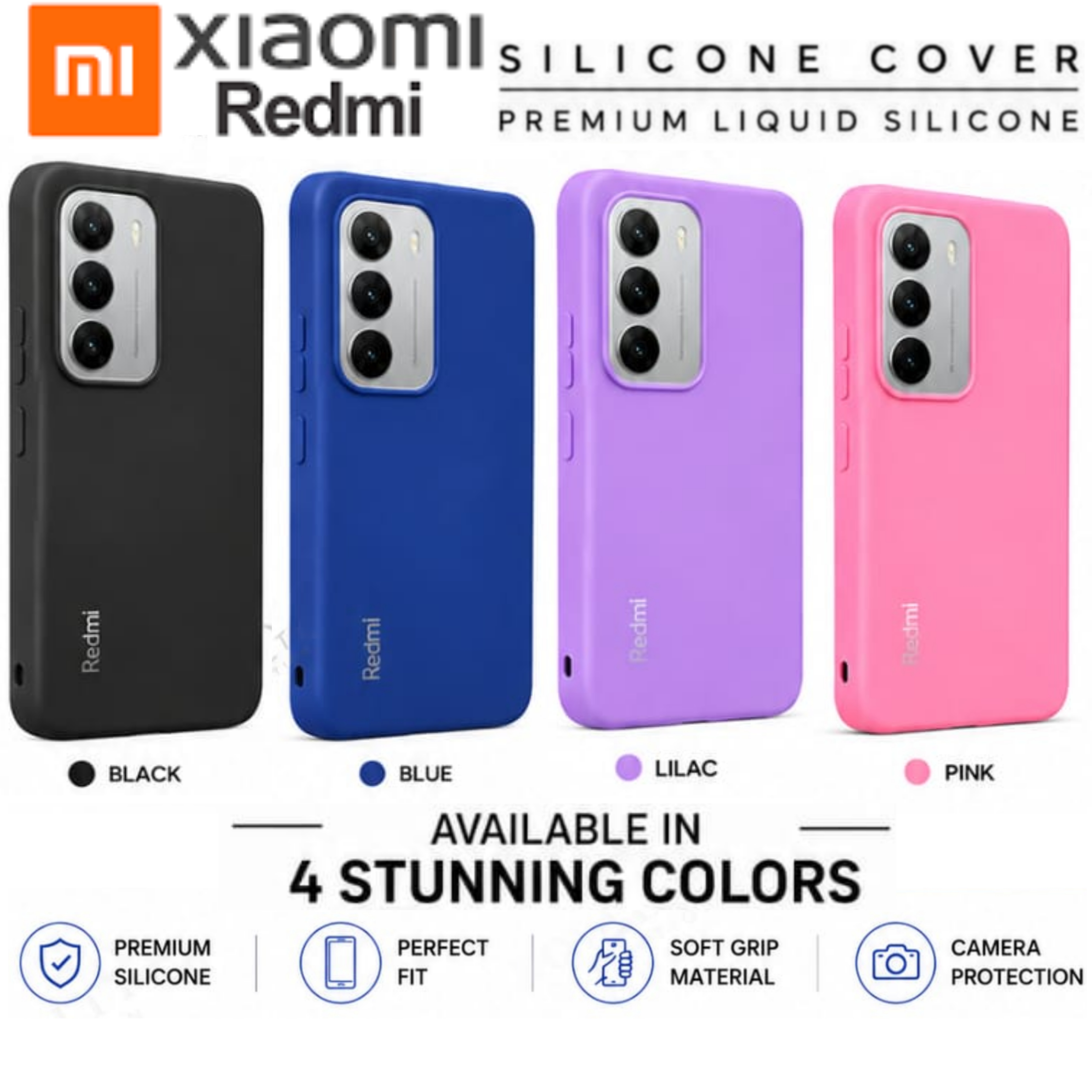 [SUPER DEALS!!!] XIAOMI Redmi 13,15,15C,A5,14C,Note 12,14 Pro,14 Pro+,13C,Note 15,Note 15 Pro+,12,9C,10A,A3,A3x Original Liquid Silicone Phone Case/Cover