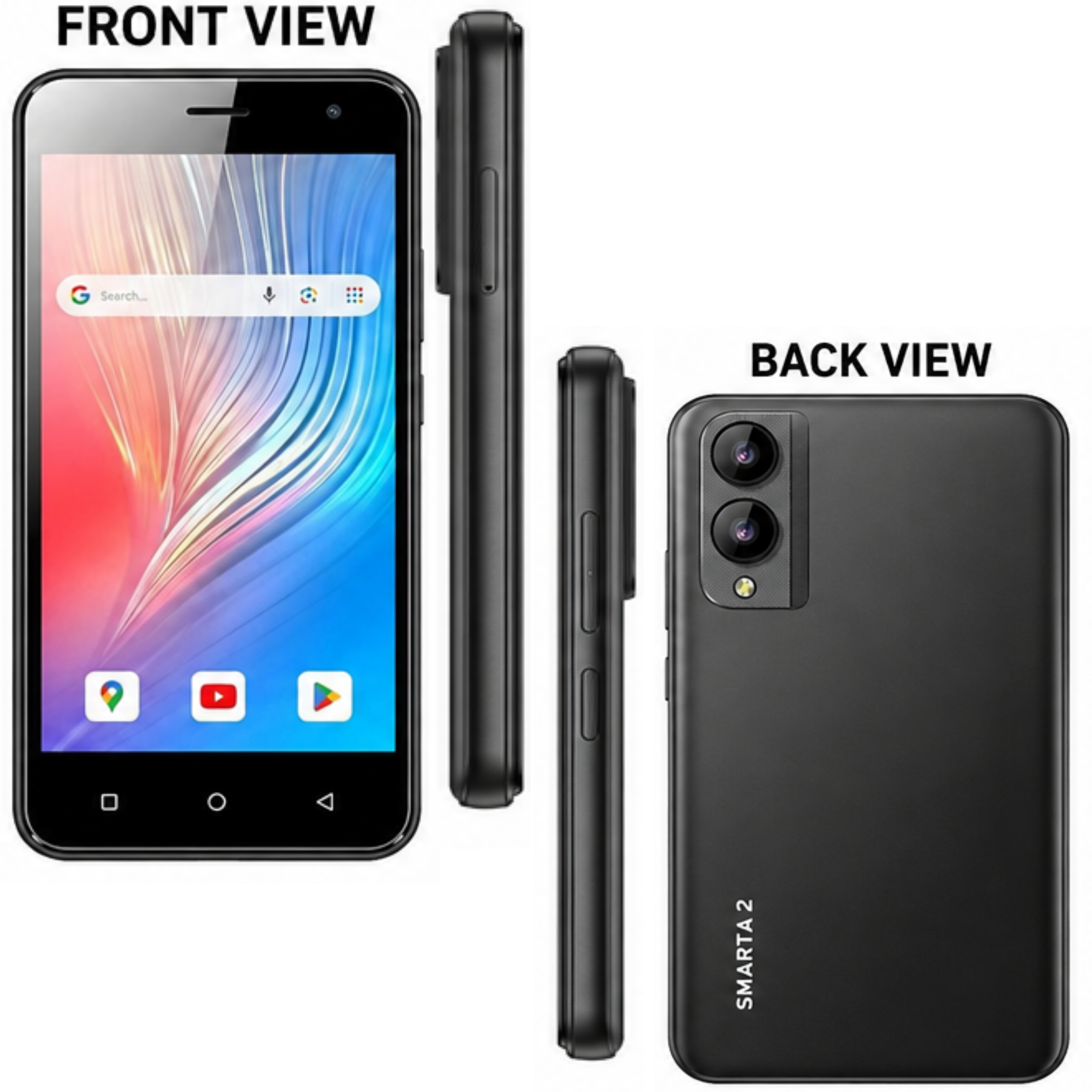 [SUPER DEALS!!!l] SAFARICOM NEON SMARTA 2 5.5" Display, 2GB RAM + 32GB ROM, Octa-Core, 8MP Rear Camera, 5MP Front Camera, 3000mAh Battery, Android 10 Smartphone + FREE COVER/WEB/AKG EARPHONES