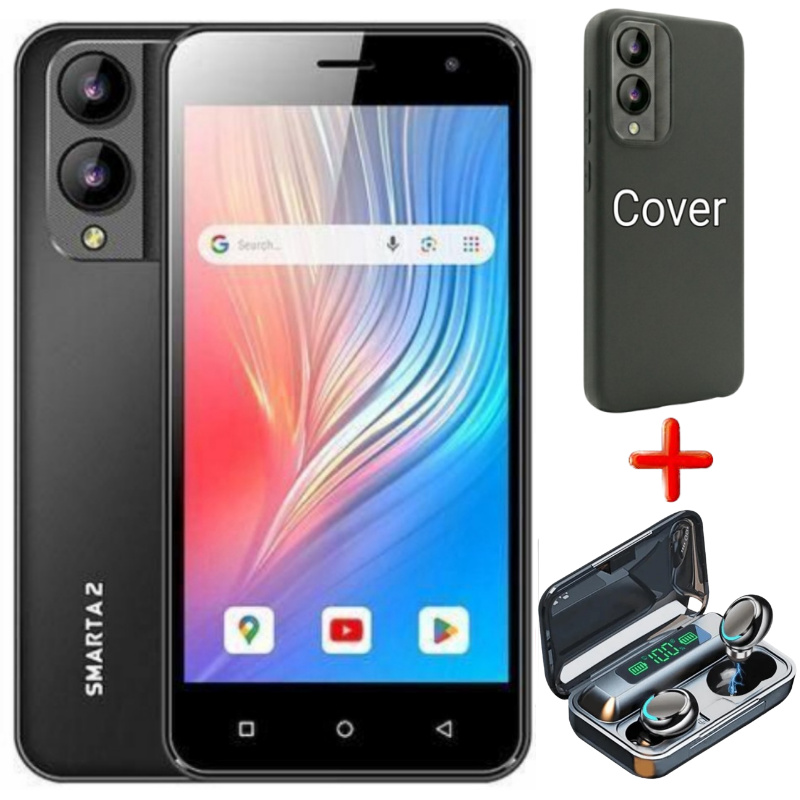 [SUPER DEALS!!!l] SAFARICOM NEON SMARTA 2 5.5" Display, 2GB RAM + 32GB ROM, Octa-Core, 8MP Rear Camera, 5MP Front Camera, 3000mAh Battery, Android 10 Smartphone + FREE COVER + FREE F9 EARBUDS
