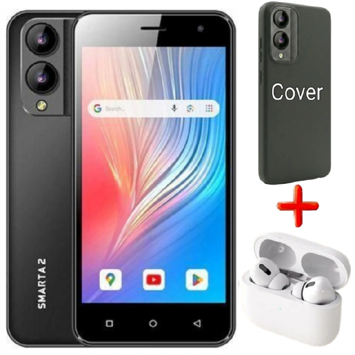 [SUPER DEALS!!!l] SAFARICOM NEON SMARTA 2 5.5" Display, 2GB RAM + 32GB ROM, Octa-Core, 8MP Rear Camera, 5MP Front Camera, 3000mAh Battery, Android 10 Smartphone + FREE COVER + FREE PRO3 EARBUDS