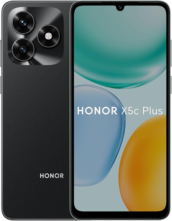 [SUPER DEALS!!!] HONOR X5C Plus Smartphone 6.56 Inch HD Display 5200mAh Battery 4GB RAM 128GB ROM 50MP Camera Android Phone Dual SIM Fingerprint Fast Charging + FREE GIFTS