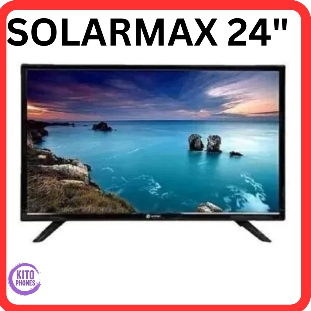 Solarmax 24" AC/DC INCHES LED DIGITAL FLAT SCREEN TV-INBUILD DECODER-USB/HDMI , Free to Air digital TV