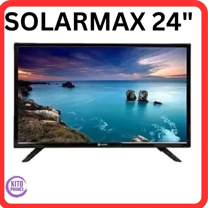Solarmax 24" AC/DC INCHES LED DIGITAL FLAT SCREEN TV-INBUILD DECODER-USB/HDMI , Free to Air digital TV