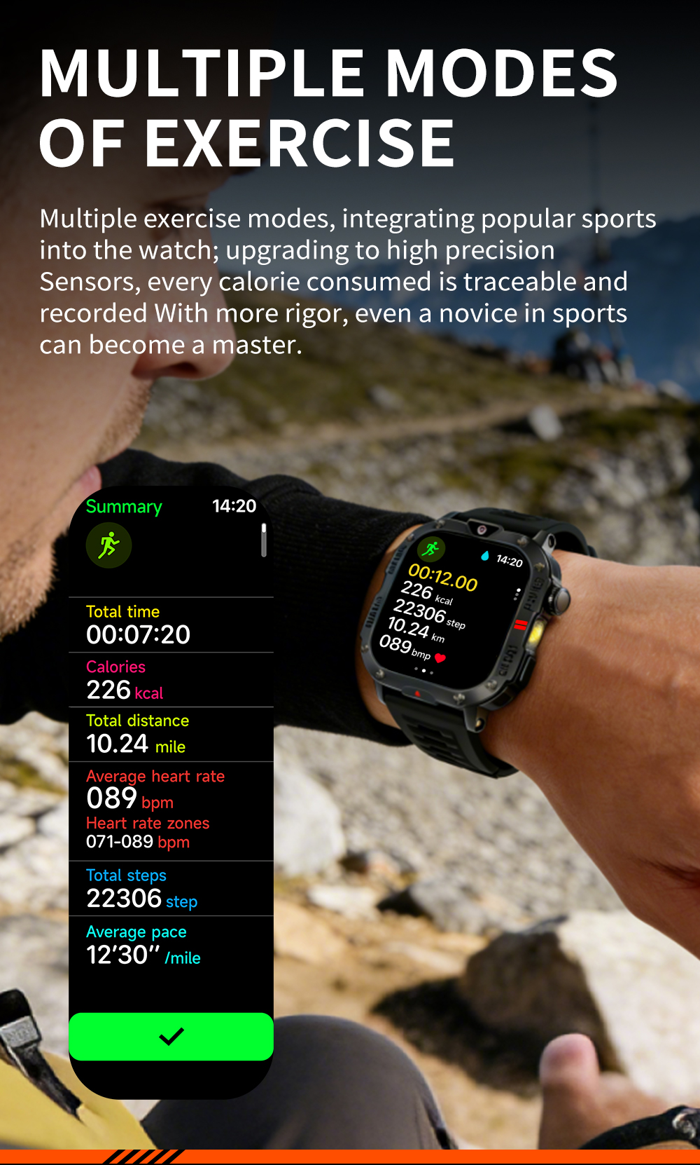 New Smartwatch SIM Card Slot Camera Flashlight Outdoor Sports Smart Watch for Men Women Phone Watch For Android IOS Men's Smart Watch with SIM Card Sports Watch Bluetooth Call Smartwatch for Man Woman
