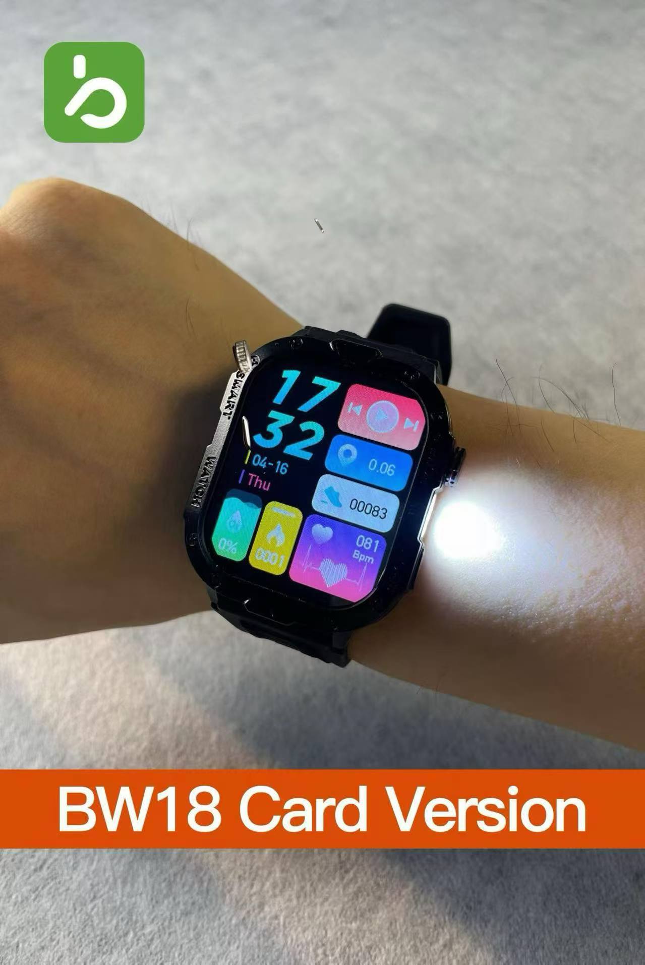 New Smartwatch SIM Card Slot Camera Flashlight Outdoor Sports Smart Watch for Men Women Phone Watch For Android IOS Men's Smart Watch with SIM Card Sports Watch Bluetooth Call Smartwatch for Man Woman