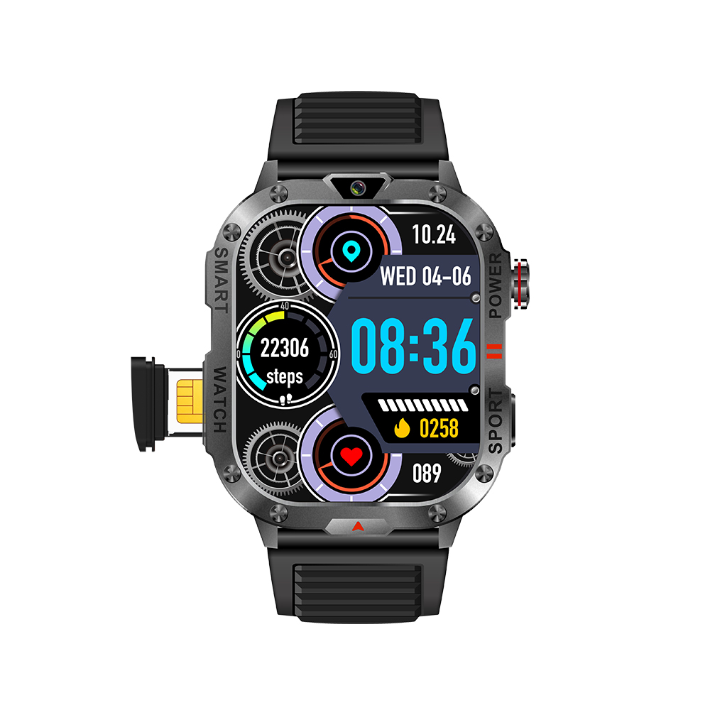 New Smartwatch SIM Card Slot Camera Flashlight Outdoor Sports Smart Watch for Men Women Phone Watch For Android IOS Men's Smart Watch with SIM Card Sports Watch Bluetooth Call Smartwatch for Man Woman