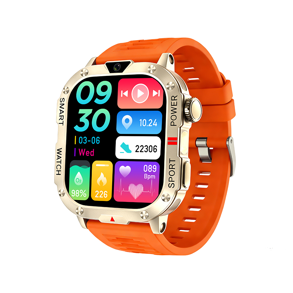New Smartwatch SIM Card Slot Camera Flashlight Outdoor Sports Smart Watch for Men Women Phone Watch For Android IOS Men's Smart Watch with SIM Card Sports Watch Bluetooth Call Smartwatch for Man Woman