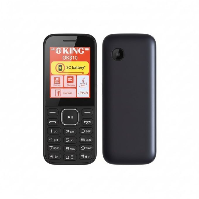 OK310, 1.7" Wireless FM, Bright Torch, 1000mAh, Tri SIM, 2G - Black (1YR WRTY): Remove Sticker On The Battery Terminal Before Use