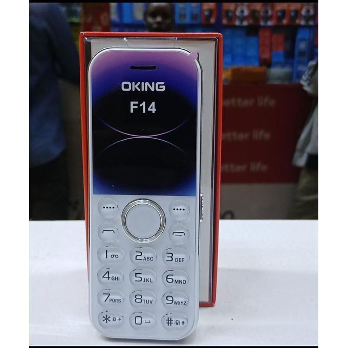 Oking OK F14 Featured Kabambe Mobile Phone with Dual SIM Card, Loud Speaker, Facebook, Vibration, Alarm, HD Camera, Calculator, Powerful battery, Wireless FM & Spotlight Torch reliable mobile phone de