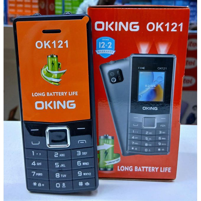 Oking OK 301 Featured Kabambe Mobile Phone with Dual SIM Card, Loud Speaker, Facebook, Vibration, Alarm, HD Camera, Calculator, Powerful battery, Wireless FM & Spotlight Torch reliable mobile phone de