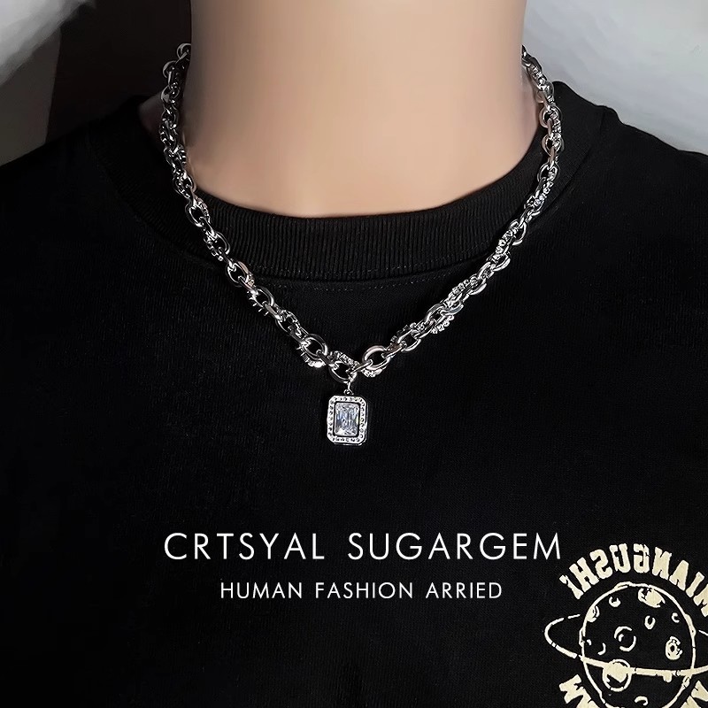 Titanium Steel Necklace Men'S Mango Star Winding Men'S Collarbone Chain Ins Dark Niche Hip Hop Fashion Personality Versatile Cold