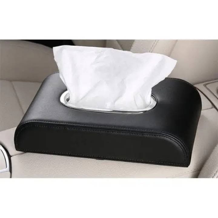 Car Armrest / Dashboard  Leather Tissue Box Holder Car Center Console / Dashboard Leather Serviettes Holder Automotive Center Console Tissue Box Universal for All Cars