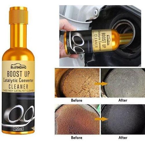Boost Up Catalytic Converter Cleaner Three-way Catalyst Cleaner Fuel Oil Tank Sludge Treatment Multipurpose Engine Fuel Exhaust System Deep Cleaner Removal Carbon Deposit -