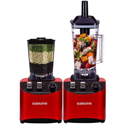 Globalstar Juice Professional Commercial Blender 2Litres 2 In 1 GS-1589 - Red