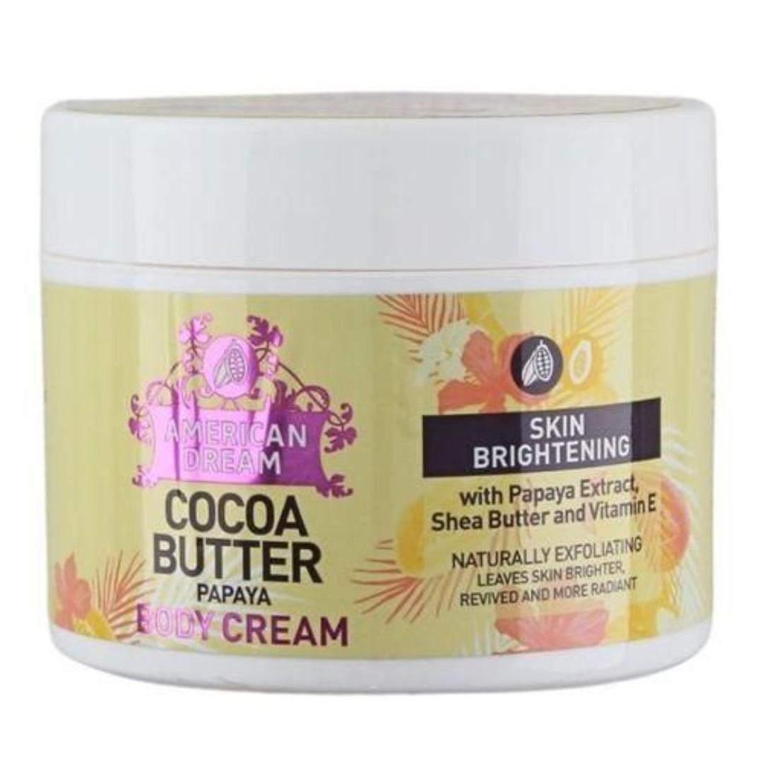 Cocoa Butter Body Cream with Papaya Extract, Shea Butter and Vitamin E