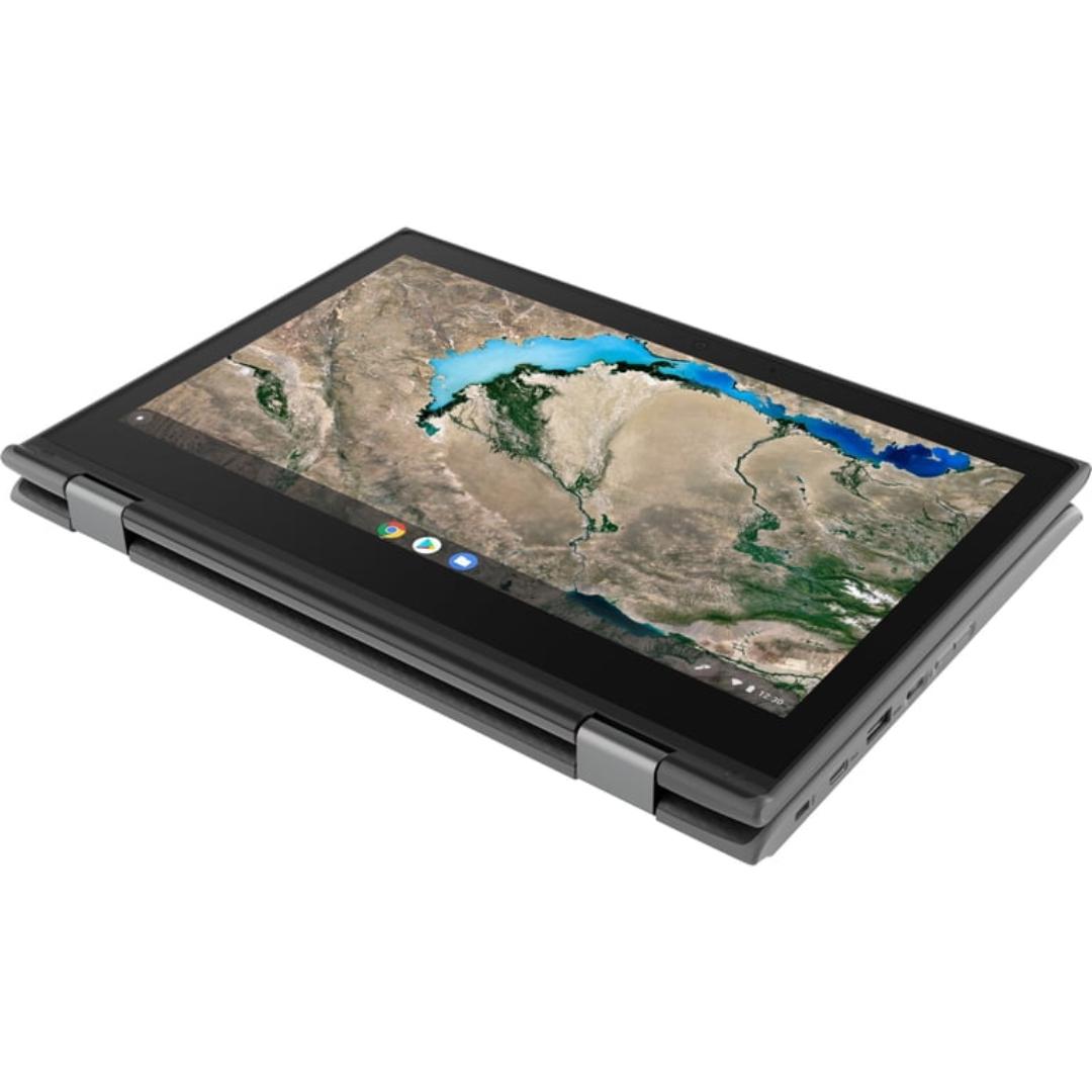 Touchscreen Lenovo Chromebook Notebook PC 11" Intel LPDDR 4GB 32GB Storage Chrome OS Ash Gray Portable Laptop
