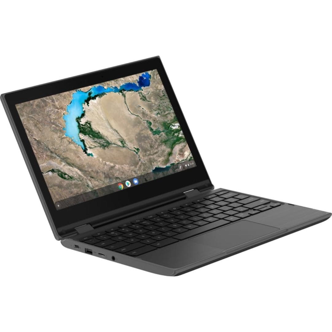 Touchscreen Lenovo Chromebook Notebook PC 11" Intel LPDDR 4GB 32GB Storage Chrome OS Ash Gray Portable Laptop