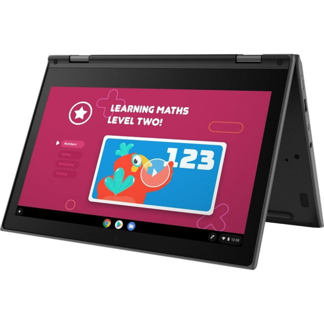 Touchscreen Lenovo Chromebook Notebook PC 11" Intel LPDDR 4GB 32GB Storage Chrome OS Ash Gray Portable Laptop