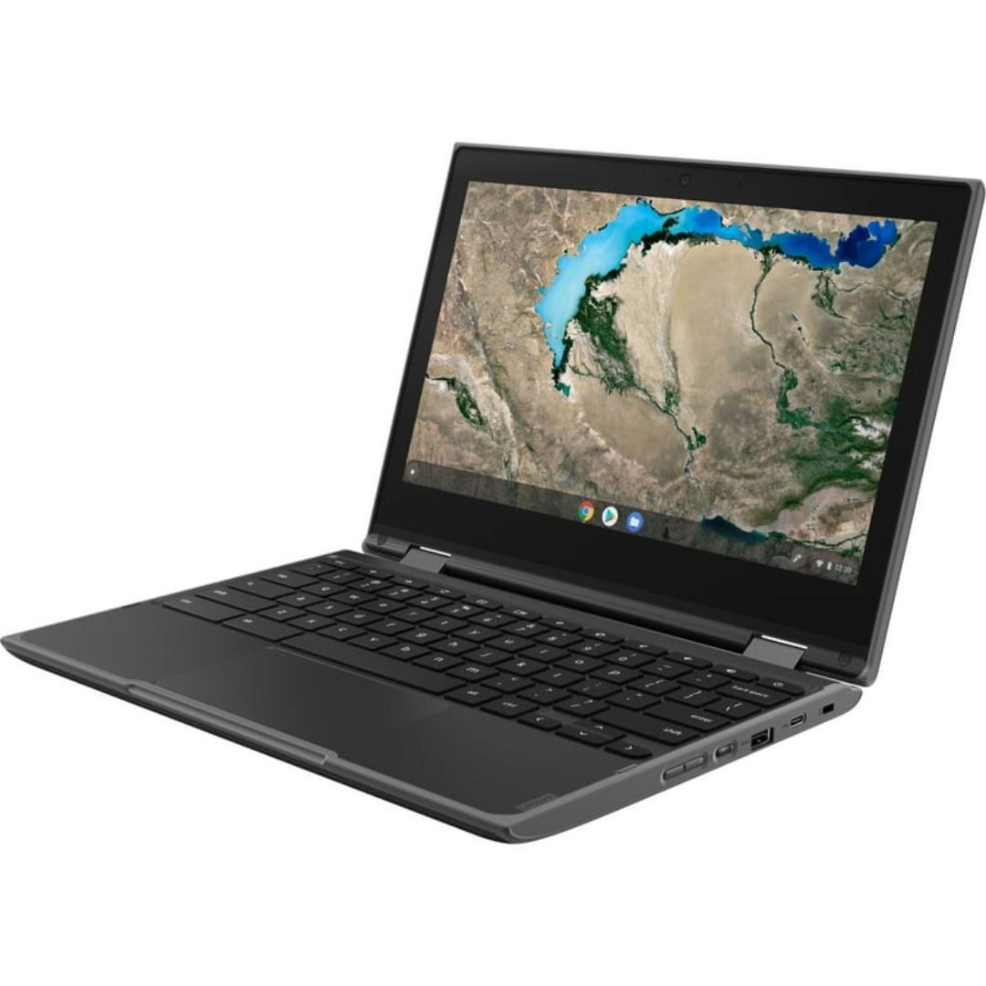 Touchscreen Lenovo Chromebook Notebook PC 11" Intel LPDDR 4GB 32GB Storage Chrome OS Ash Gray Portable Laptop