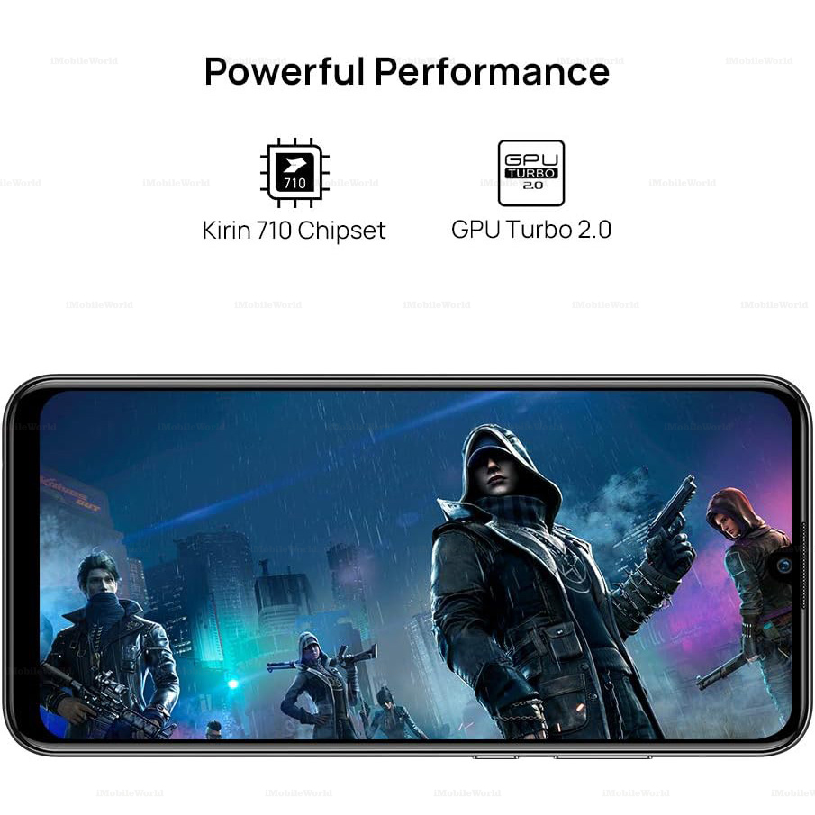 Refurbished Phone HUAWEI P smart+ 4G+128G 5.65 inches 8MP/16MP 3400mAh Black&Blue with Google Play