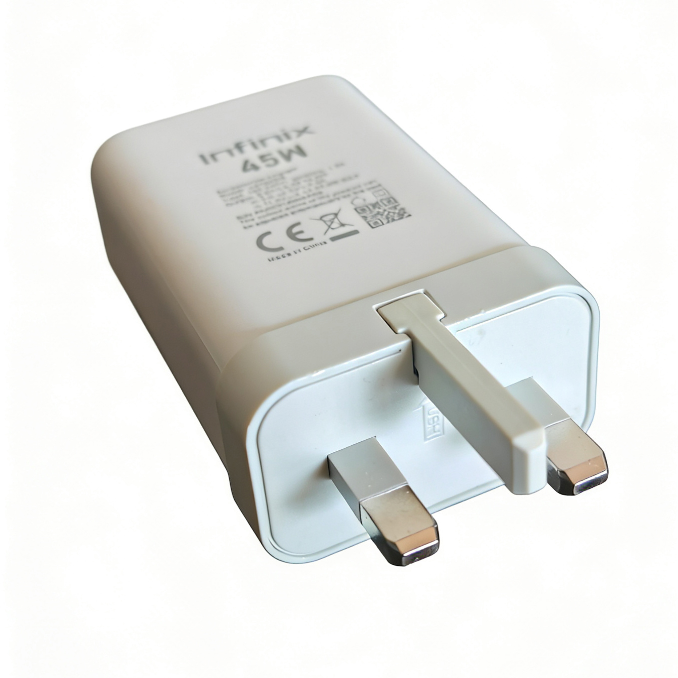 Oringinal Fast Charger 10W / 18W / 33W / 45W / 70W / 90W / 100W  White/TENCO/Infinix/itel (100% Origial and 6Month Warranty)