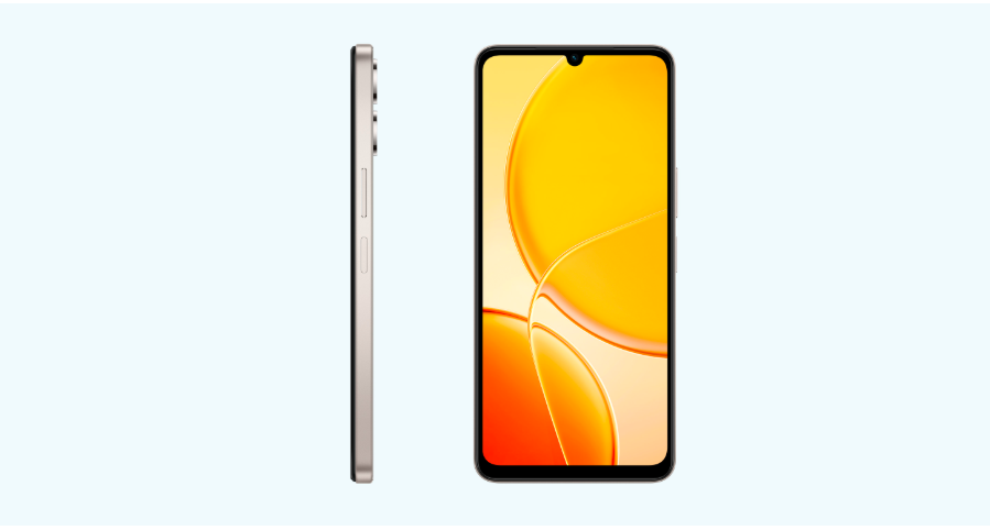 Refurbished  vivo Y04  (64GB, 4GB RAM)  smartphone featuring a 6.74-inch 90Hz display, a 5500mAh battery,