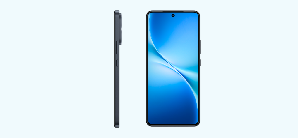 Refurbished Phone vivo V60 Lite（8GB+256GB),  featuring a 6.77-inch AMOLED 120Hz display,  a massive 6500 mAh battery with 90W , 50MP + 8MP rear dual-camera setup with AI Aura Light
