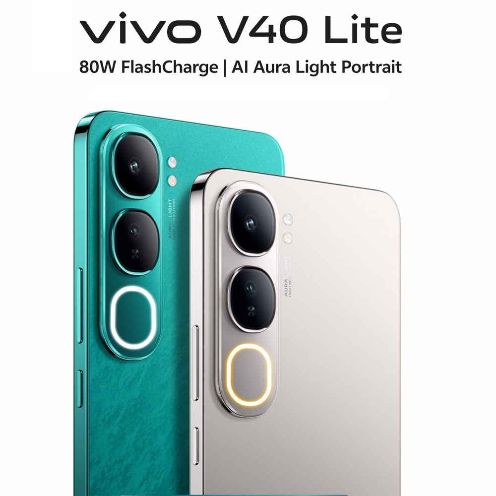 Refurbished Phone VIVO V40 Lite  256GB + 8GB RAM Slim, Fast, and Stylish Performance，6.67-inch 120Hz AMOLED display, a 50MP main camera with AI Aura Light, and a 5000mAh