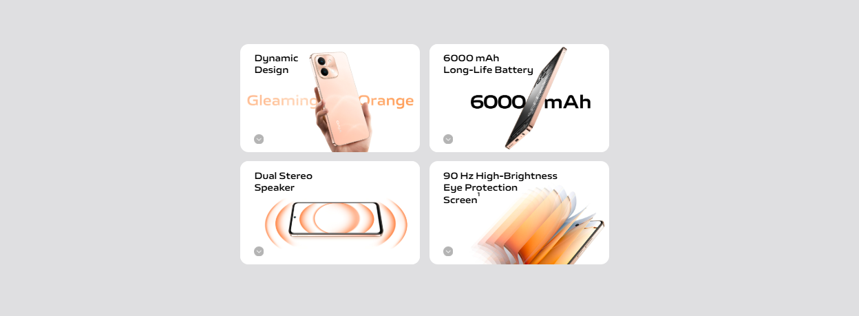 Refurbished Phone vivo Y28 (8+256GB)  featuring a 6000 mAh long-life battery, HD 50MP+2MP cameras with dynamic light