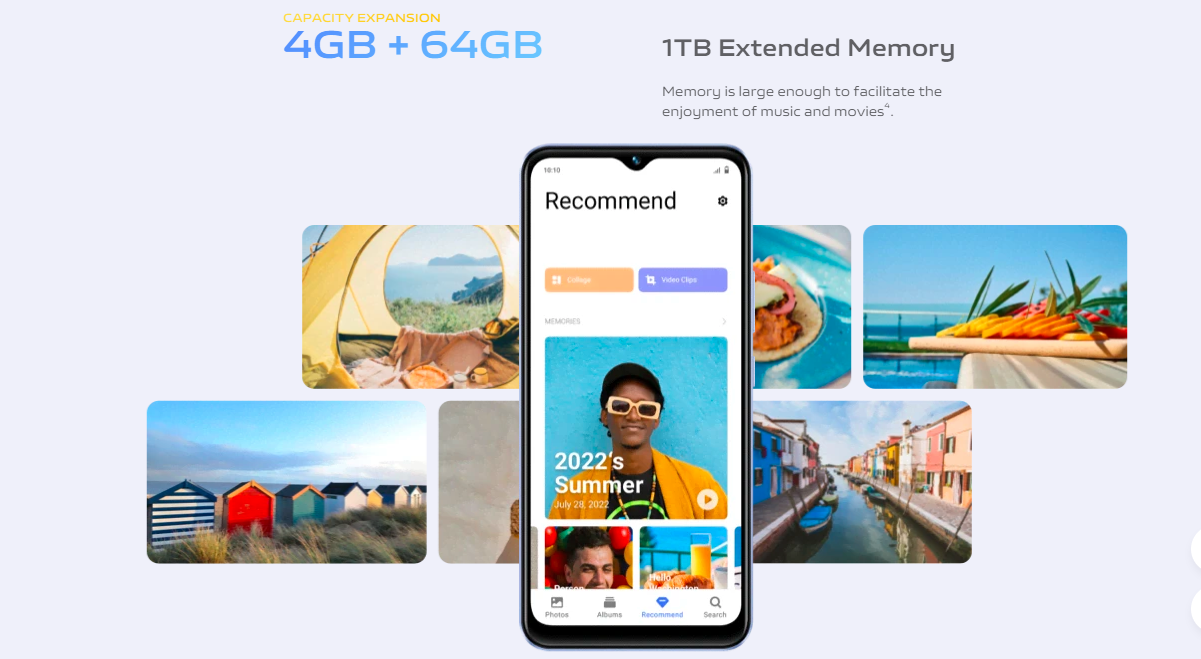 Refurbished Phone vivo Y02t  (4GB+64GB),  6.51-inch IPS LCD,  MediaTek Helio P35,  5,000 mAh with 10W wired charging