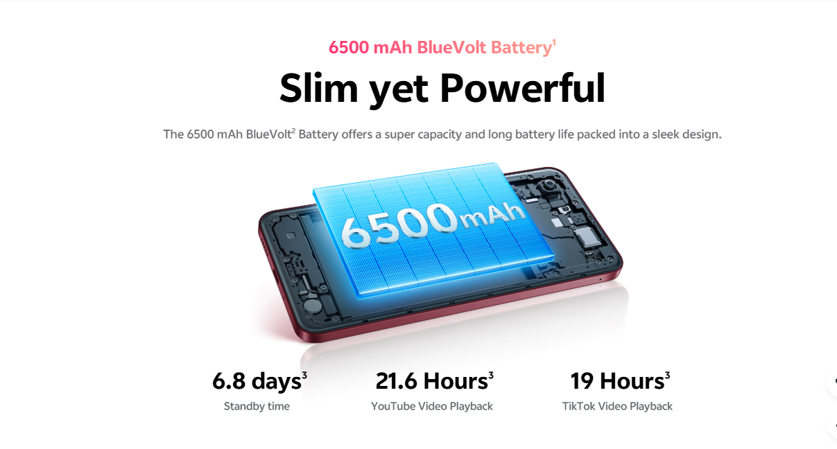 Refurbished Phone vivo Y21d (4+128GB), is a budget-friendly, military-grade durable smartphone featuring a massive 6,500 mAh battery