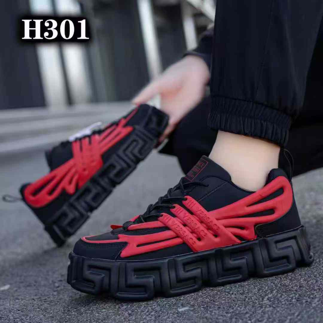 ⚡LATEST/ORIGINAL VERSACE SNEAKERS🔥🔥 High quality LEATHER VERSACE ⚡ breatherble unisex sneakers Multicoloured fashioned men's sneakers and fashioned classic trending shoes🔥Cute  exact as pictured🔥