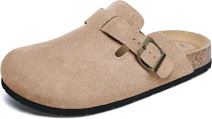 Premium Comfort Suede Clogs Unisex Slip-On  Adjustable Fit, Soft Footbed Casual Slip-On Sandals, Lightweight | Adjustable Fit  Modern Design Comfort Sandals Shoes Lightweight, Durable