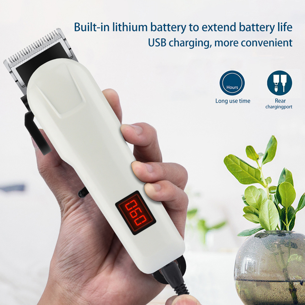 New Model Rechargeable Hair Clipper With High-quality LCD Display Suitable Hair Cutting Machine For Home Use Hair Salons And Professional Barbershops Hair Trimmers