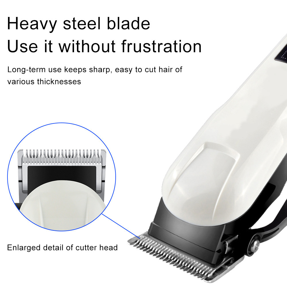 New Model Rechargeable Hair Clipper With High-quality LCD Display Suitable Hair Cutting Machine For Home Use Hair Salons And Professional Barbershops Hair Trimmers