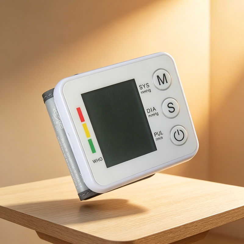Blood Pressure Monitors Portable LCD Digital Upper Arm Measuring Tool Fully Automatic High-precision Medical Equipment Heart Rate Pulse Meter Sphygmomanometer Tensiometer Health Monitors