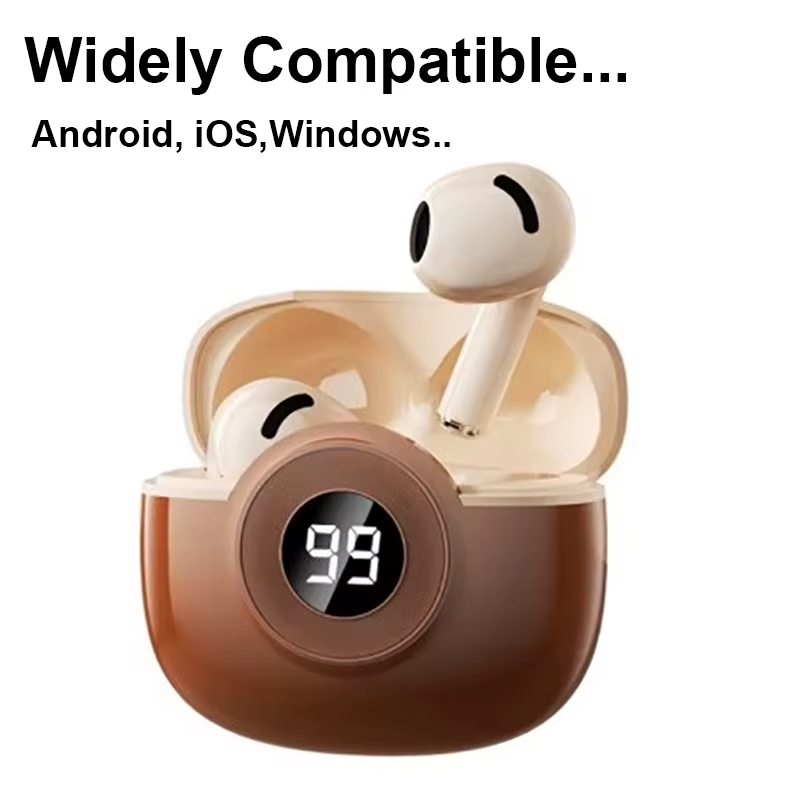 Wireless Bluetooth 5.4 Earphone Gaming Earpods With Mic Bass Audio Sound 9D Stereo Music HiFi Headset Sports Noise Reduction Earbuds For Gamer All Phones