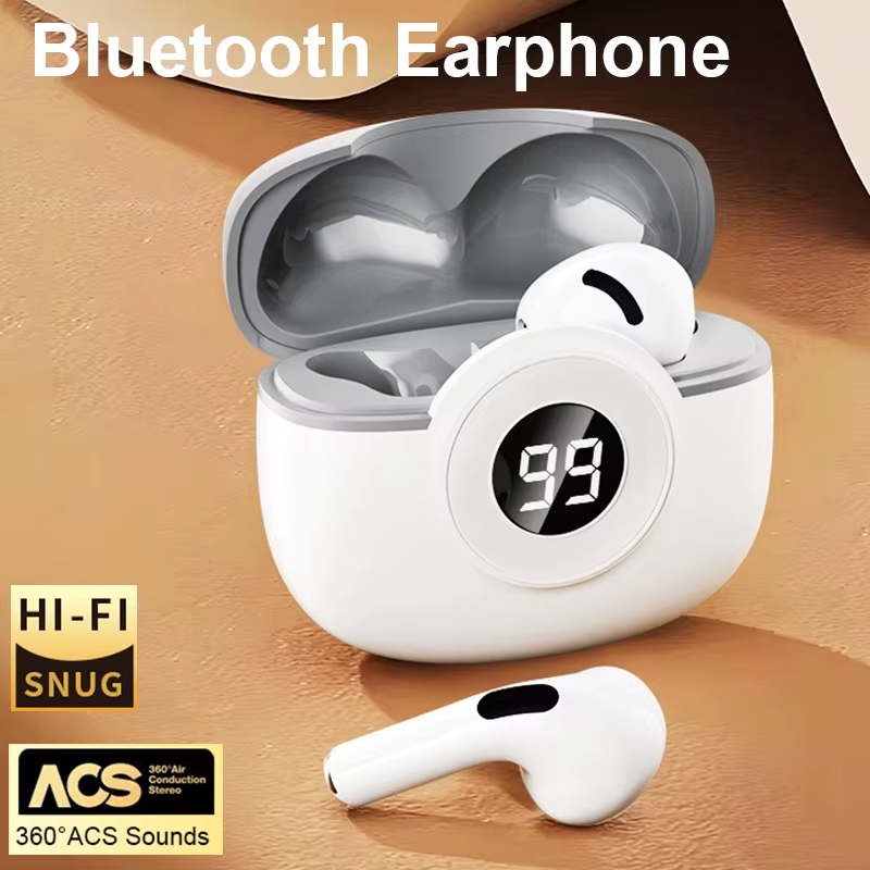Wireless Bluetooth 5.4 Earphone Gaming Earpods With Mic Bass Audio Sound 9D Stereo Music HiFi Headset Sports Noise Reduction Earbuds For Gamer All Phones