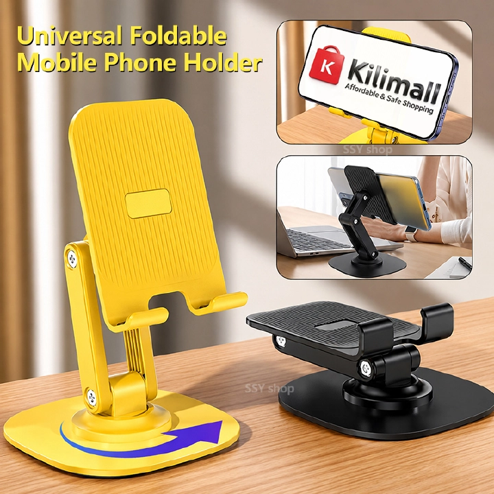 New Upgraded Portable Mobile Phone Holders Tablet Stand for Phone, Dual-axis Metal Base,Angle Height Adjustable Phones Stand,Tripods Mounts, Foldable Cell Phone Stand for Desk Mounts Stands