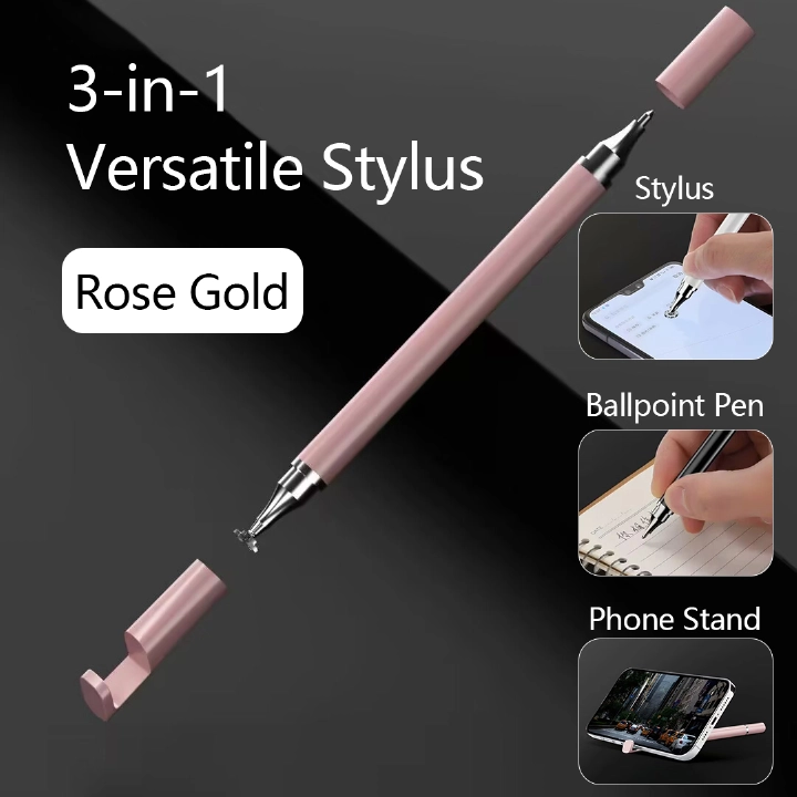 3 in 1 Universal Stylus Pens For Tablet Mobile Android ios Phone iPad Accessories Drawing Tablet Capacitive Screen Touch Pen Mobile phone holder