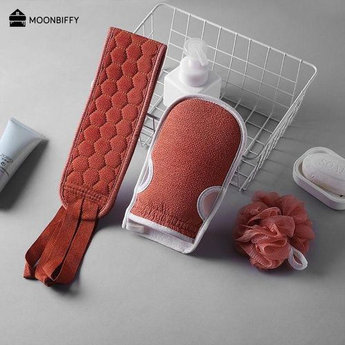 3pcs/set Body Cleaning Washcloth Bath Brush Home Bath Shower Ball Back Scrubber Set Exfoliating Skin Towel Bathrrrrr