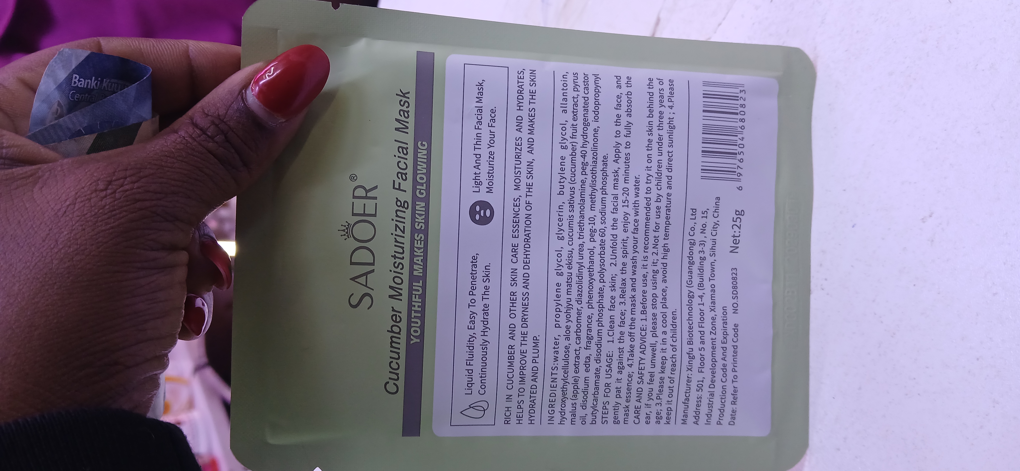 SADOER Fruit Face Mask - Botany & Fruit Skin Care - Anti Wrinkle, Moisturizing, Essence Texture, Brightens Skin Tone, Firming