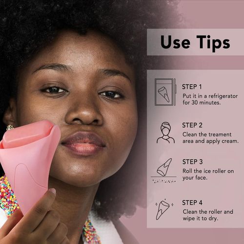 Ice Roller for Face, Neck, Body  - Spa Gifts for Women for Puffiness, Skin Care Wrinkle Remover for Face Massager Roller & Self Care Gifts for Woman