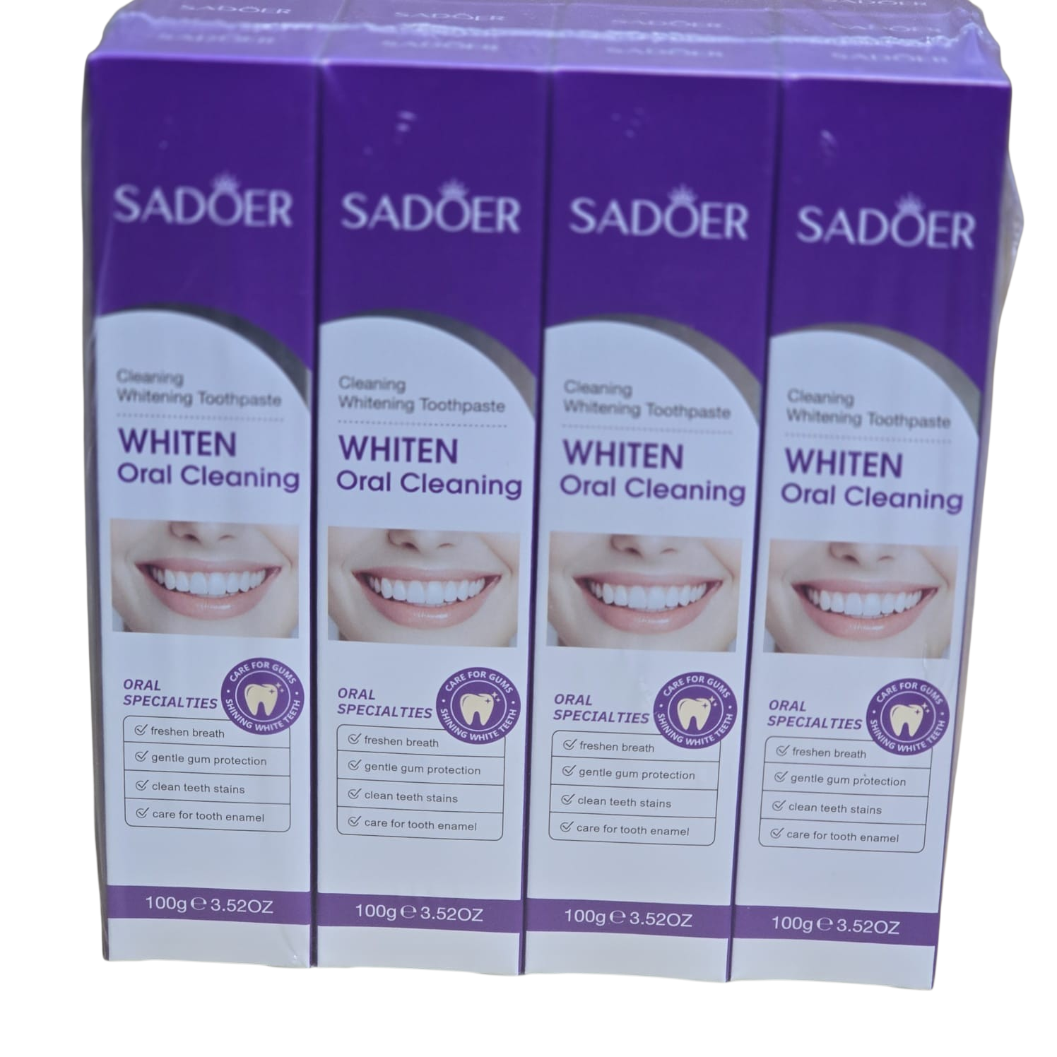 SADOER Whitening Toothpaste - Freshen Breath, Gentle Gum Protection, Clean Teeth Stains, Care for Tooth Enamel