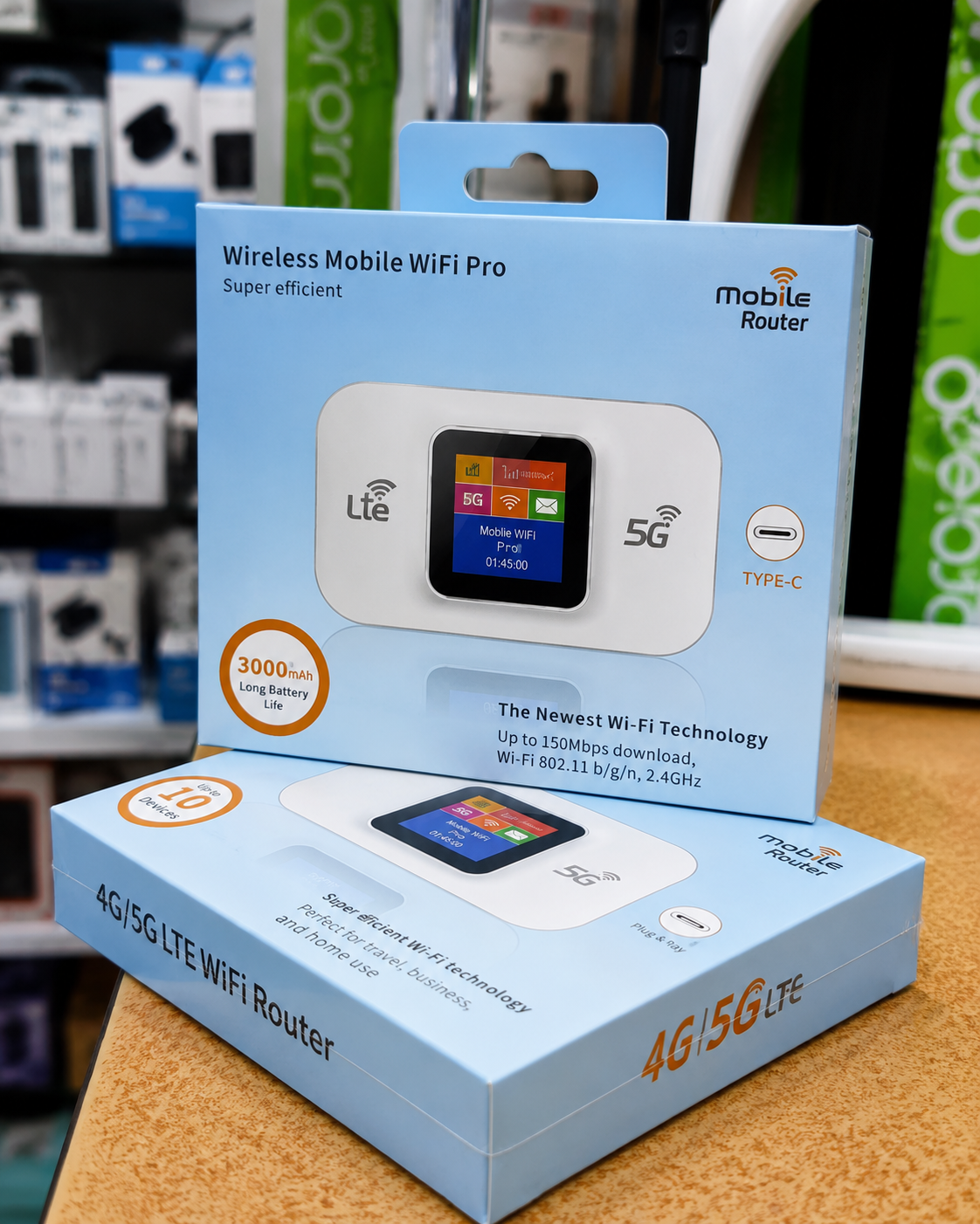 Wireless Mobile WiFi Pro – 4G/5G LTE Portable MiFi Router