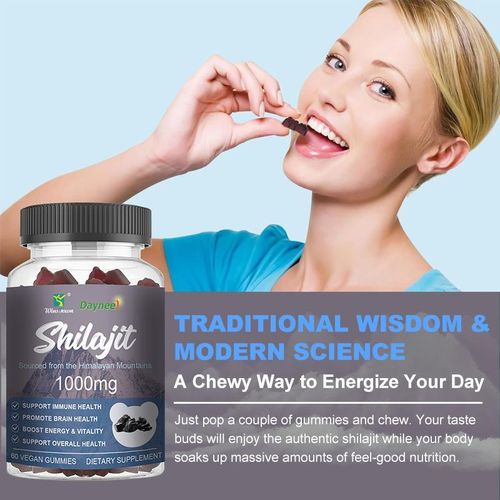 Daynee Shilajit Vegan Gummies – 1000mg (60 Gummies)