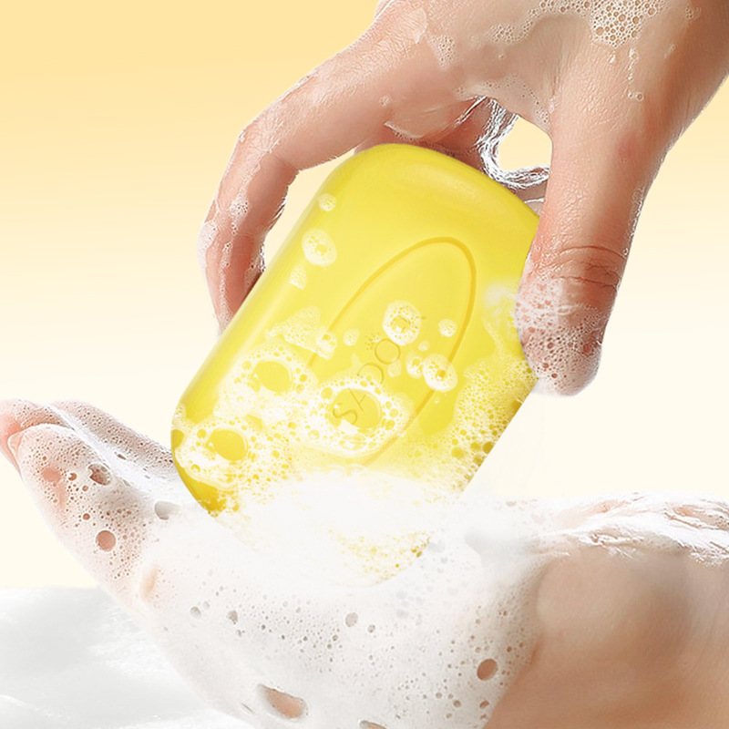 SADOER Sulfur Soap Mite Removal Soap, for Gentle Cleaning, Remove Acne and Smooth Skin Sulfur Cleanser Body Wash, Face Wash Bar Face Body Care