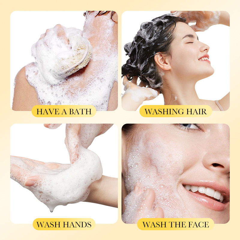 SADOER Sulfur Soap Mite Removal Soap, for Gentle Cleaning, Remove Acne and Smooth Skin Sulfur Cleanser Body Wash, Face Wash Bar Face Body Care