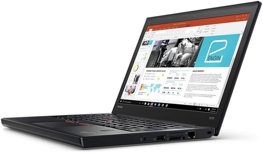 Refurbished laptop Dual Navigation Options Lenovo ThinkPad X270 Intel Core i5 6th gen processor 8GB RAM and 256GB SSD compact durable business laptop computer Military-Grade Durability